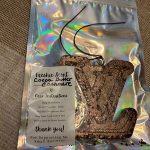 Glittery LV Car Freshener